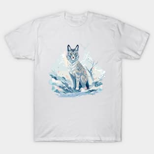 Lynx in Winter Wonderland T-Shirt